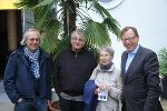 (v.l.): Gerhard Melzer, Barbara Frischmuth, Peter Turrini und Christian Buchmann
